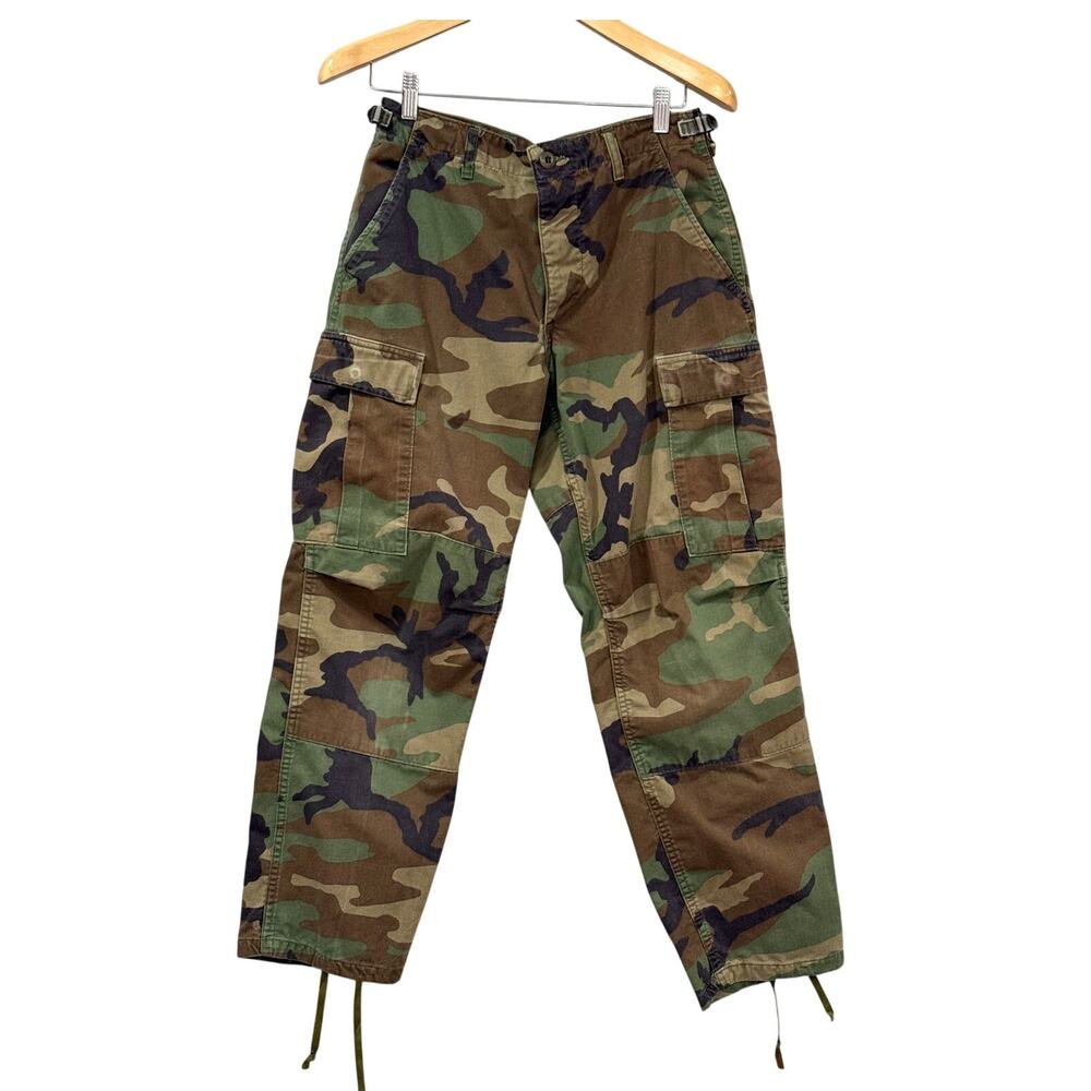 VINTAGE 1990 USGI M81 Woodland Camo BDU Cargo Pants Propper Small Short Military
